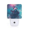 Daiia DJ Panda Hot Air Balloon Pattern Plugin LED Backlit Night Light