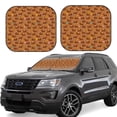 thumbnail image 1 of Daiia Dachshund And Ball 2PCS Car Windshield Sun Shade, Foldable Sun Shield for Car Front Window, Auto Sun Blocker Visor Protector Universal for Truck SUV Pickup-Medium, 1 of 7