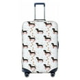Daiia Dachshund Dog Luggage Cover, Thickened Washable Travel Luggage