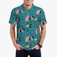 thumbnail image 1 of Daiia Dachshund Dog Pattern Men’s Polo Shirts,Solid Deck Shirt,Classic Fit, Breathable Cotton Polo for Casual and Sport Wear-Small, 1 of 7