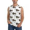 thumbnail image 1 of Daiia Dachshund Dog Printed Men's Tank Tops,Casual Soft Sleeveless Gym Muscle Shirts Bodybuilding Tee-Small, 1 of 8