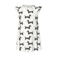 Daiia Dachshund Dog Puppy Girls Nightgowns, Unicorn Nightgown Princess