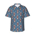 thumbnail image 1 of Daiia Dachshund Dog Puppy Hawaiian Shirt for Men Gentle Cotton Regular Short Sleeve Casual-Medium, 1 of 9