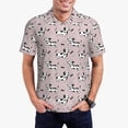 thumbnail image 1 of Daiia Dachshund Dog Puppy Pattern Men’s Polo Shirts,Solid Deck Shirt,Classic Fit, Breathable Cotton Polo for Casual and Sport Wear-XX-Large, 1 of 7