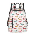 thumbnail image 1 of Daiia Dachshund Dog Puppy School Backpack for Men and Women Lightweight Backpack Durable Backpack Water-Resistant,Travel,Work Bag, 1 of 9