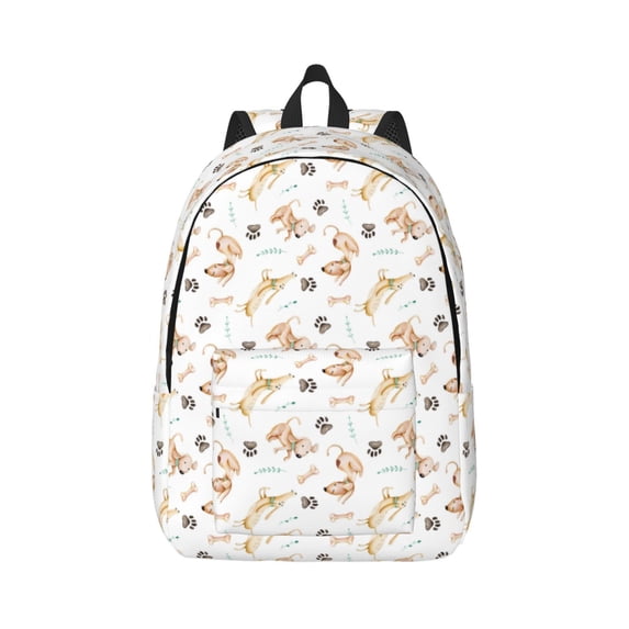 Daiia Dachshund Dog Puppy Vintage Canvas Backpack for Men and Women ,Hiking Backpack,Travel Laptop Bag for School,Large Capacity Backpack