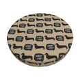 thumbnail image 1 of Daiia Dachshund Dog Woof Stool Covers Round,Round Bar Stool Covers Waterproof Bar Chair Covers Washable Stool Cushion Slipcover for 12-14 Inch Chair-14 inch, 1 of 7