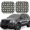 thumbnail image 1 of Daiia Daisies Flowers 2PCS Car Windshield Sun Shade, Foldable Sun Shield for Car Front Window, Auto Sun Blocker Visor Protector Universal for Truck SUV Pickup-Small, 1 of 7