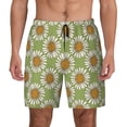 thumbnail image 1 of Daiia Daisies Flowers Mens Swim Trunks Swim Shorts Quick Dry Swim Shorts with Mesh Lining Pockets-XX-Large, 1 of 9