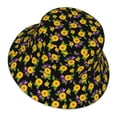 thumbnail image 1 of Daiia Daisies Flowers Pattern Bucket Hat - Trendy Cotton Sun Hat for Beach, Golf, Fishing - Fun Outdoor Vacation Boonie for Men and Women, 1 of 9