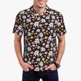 thumbnail image 1 of Daiia Daisies Flowers Pattern Men’s Polo Shirts,Solid Deck Shirt,Classic Fit, Breathable Cotton Polo for Casual and Sport Wear-Medium, 1 of 7