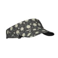 thumbnail image 1 of Daiia Daisies Flowers Pattern Sport Sun Visor Hats Visor Cap Adjustable Empty Top Baseball Cap Cotton Ball Caps for Women and Men, 1 of 7