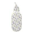 Daiia Daisies Flowers Pattern Swaddle Blanket and Hat Set Newborn