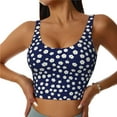 thumbnail image 1 of Daiia Daisies Flowers Printed Women's Sports Bra, Breathable Activewear Bra with U-Back Design and Removable Pads, Comfortable and Supportive for Yoga, Workout-X-Large, 1 of 8