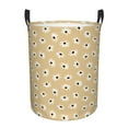 thumbnail image 1 of Daiia Daisies Flowers Round Laundry Basket with Handles Thickened Waterproof Circular hamper,Dirty Clothes Storage Basket for Bedroom,Bathroom,College Dorm-Small, 1 of 8