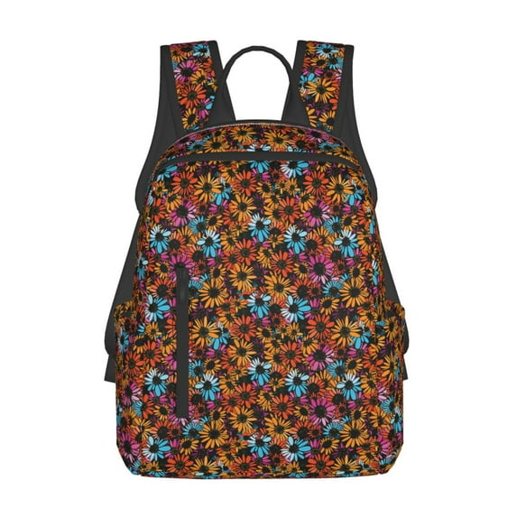 Daiia Daisies Flowers School Backpack for Men and Women Lightweight Backpack Durable Backpack Water-Resistant,Travel,Work Bag