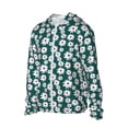 thumbnail image 1 of Daiia Daisies Flowers UPF 50+ Sun Protection Hoodie Jacket Lightweight Long Sleeve Sun Shirt for Women Men with Pocket Hiking Outdoor-Large, 1 of 7