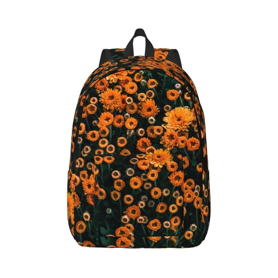 Daiia Daisies Vintage Canvas Backpack for Men and Women ,Hiking Backpack,Travel Laptop Bag for School,Large Capacity Backpack