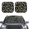 thumbnail image 1 of Daiia Daisy 2PCS Car Windshield Sun Shade, Foldable Sun Shield for Car Front Window, Auto Sun Blocker Visor Protector Universal for Truck SUV Pickup-Medium, 1 of 7