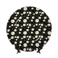 thumbnail image 1 of Daiia Daisy Printed Pattern Ceramic Plate Dinner Plates Bone China Decorative Plates with Display Stand Art Ceramic Ornaments for Wall Hanging Decoration-10in, 1 of 6