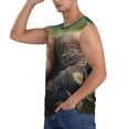 thumbnail image 1 of Daiia Daisy Sleeping Sloth Printed Men's Tank Tops,Casual Soft Sleeveless Gym Muscle Shirts Bodybuilding Tee-XX-Large, 1 of 8