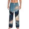 thumbnail image 1 of Daiia Dancing Whale Men's Sleep Pant with Pockets and Drawstring,Pajama Pants-Medium, 1 of 9