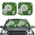 thumbnail image 1 of Daiia Dandelion Flower In The Meadow 2PCS Car Windshield Sun Shade, Foldable Sun Shield for Car Front Window, Auto Sun Blocker Visor Protector Universal for Truck SUV Pickup-Medium, 1 of 7