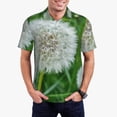 thumbnail image 1 of Daiia Dandelion Flower In The Meadow Pattern Men’s Polo Shirts,Solid Deck Shirt,Classic Fit, Breathable Cotton Polo for Casual and Sport Wear-XX-Large, 1 of 7