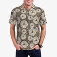 thumbnail image 1 of Daiia Dandelion Flower Pattern Men’s Polo Shirts,Solid Deck Shirt,Classic Fit, Breathable Cotton Polo for Casual and Sport Wear-XX-Large, 1 of 7