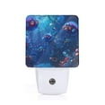 Daiia Deep Sea Glowing Fishes Pattern Plugin LED Backlit Night Light