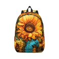 thumbnail image 1 of Daiia Deep Yellow Colorful Sunflower Vintage Canvas Backpack for Men and Women ,Hiking Backpack,Travel Laptop Bag for School,Large Capacity Backpack-Medium, 1 of 1