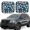 thumbnail image 1 of Daiia Dental 2PCS Car Windshield Sun Shade, Foldable Sun Shield for Car Front Window, Auto Sun Blocker Visor Protector Universal for Truck SUV Pickup-Small, 1 of 7
