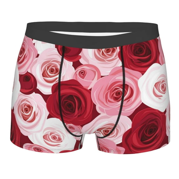 Daiia Design Name All Over Print Boxer Briefs -Size Name Multicolor Ultra Soft Performance Boxer Briefs