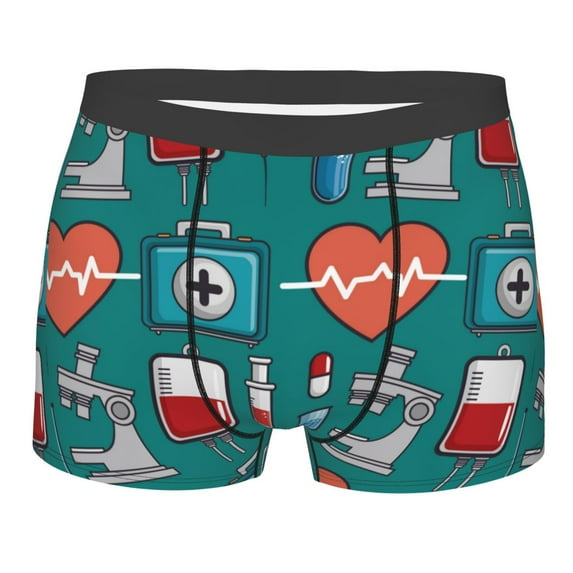 Daiia Design Name All Over Print Boxer Briefs -Size Name Multicolor Ultra Soft Performance Boxer Briefs