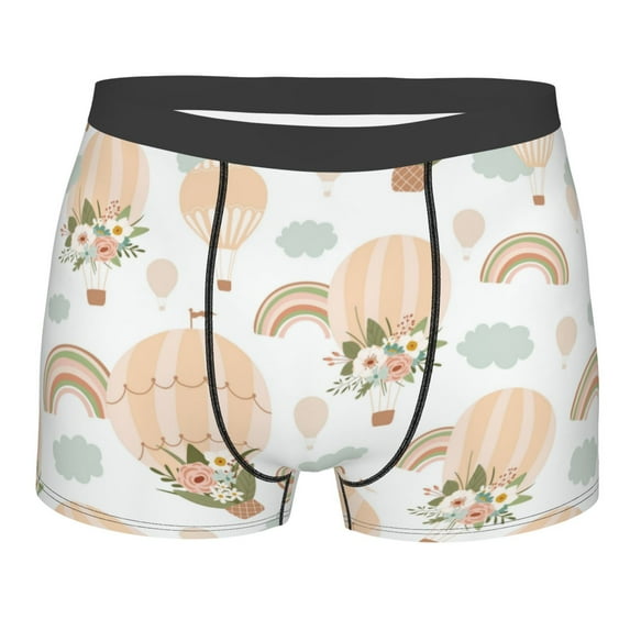 Daiia Design Name All Over Print Boxer Briefs -Size Name Multicolor Ultra Soft Performance Boxer Briefs