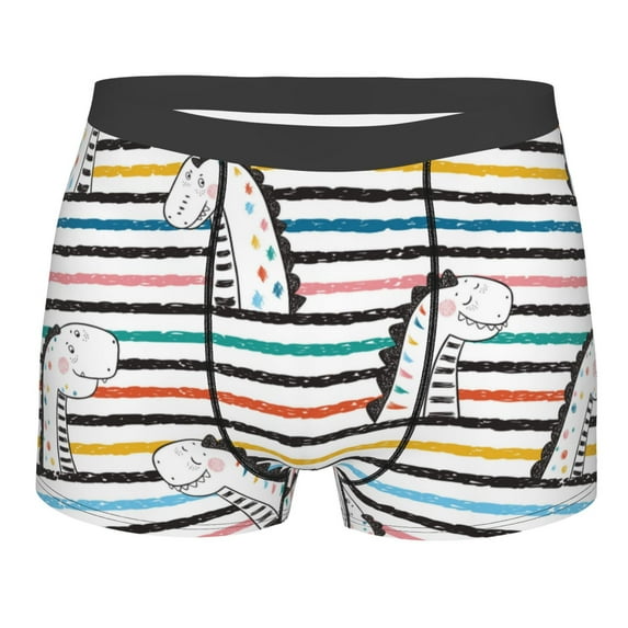 Daiia Design Name All Over Print Boxer Briefs -Size Name Multicolor Ultra Soft Performance Boxer Briefs