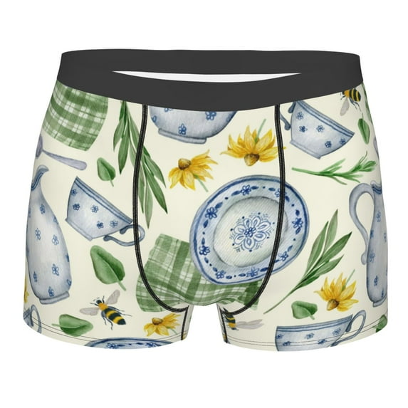 Daiia Design Name All Over Print Boxer Briefs -Size Name Multicolor Ultra Soft Performance Boxer Briefs