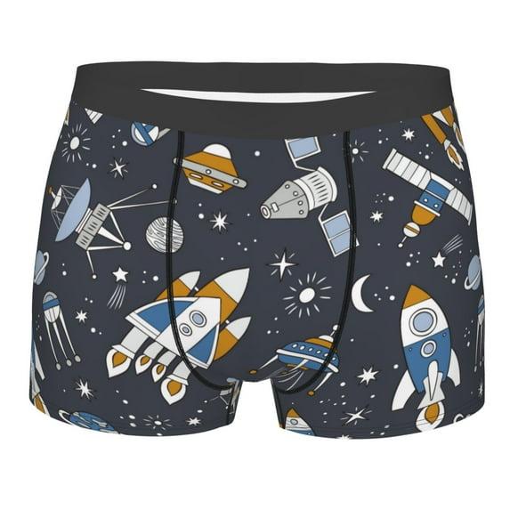 Daiia Design Name All Over Print Boxer Briefs -Size Name Multicolor Ultra Soft Performance Boxer Briefs