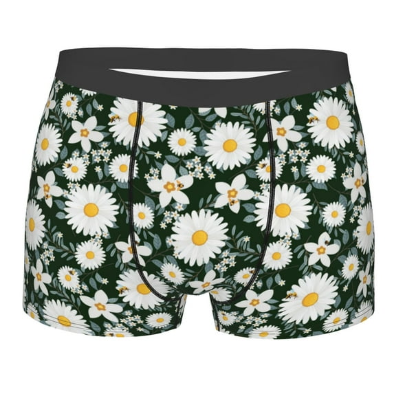 Daiia Design Name All Over Print Boxer Briefs -Size Name Multicolor Ultra Soft Performance Boxer Briefs