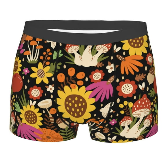Daiia Design Name All Over Print Boxer Briefs -Size Name Multicolor Ultra Soft Performance Boxer Briefs