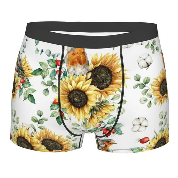 Daiia Design Name All Over Print Boxer Briefs -Size Name Multicolor Ultra Soft Performance Boxer Briefs