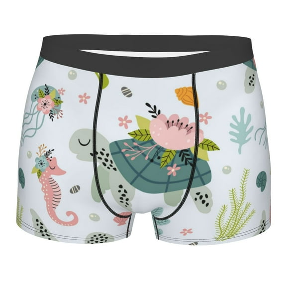 Daiia Design Name All Over Print Boxer Briefs -Size Name Multicolor Ultra Soft Performance Boxer Briefs