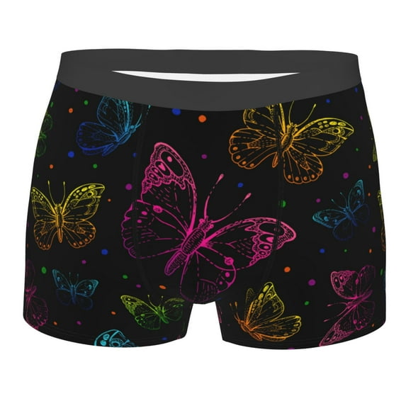 Daiia Design Name All Over Print Boxer Briefs -Size Name Multicolor Ultra Soft Performance Boxer Briefs