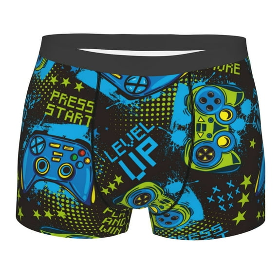Daiia Design Name All Over Print Boxer Briefs -Size Name Multicolor Ultra Soft Performance Boxer Briefs