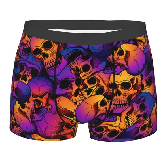 Daiia Design Name All Over Print Boxer Briefs -Size Name Multicolor Ultra Soft Performance Boxer Briefs