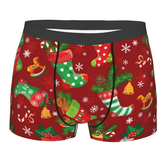 Daiia Design Name All Over Print Boxer Briefs -Size Name Multicolor Ultra Soft Performance Boxer Briefs