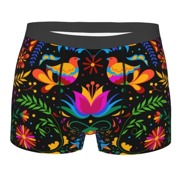 Daiia Design Name All Over Print Boxer Briefs -Size Name Multicolor Ultra Soft Performance Boxer Briefs