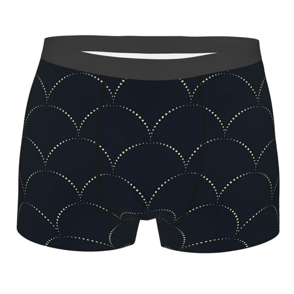 Daiia Design Name All Over Print Boxer Briefs -Size Name Multicolor Ultra Soft Performance Boxer Briefs