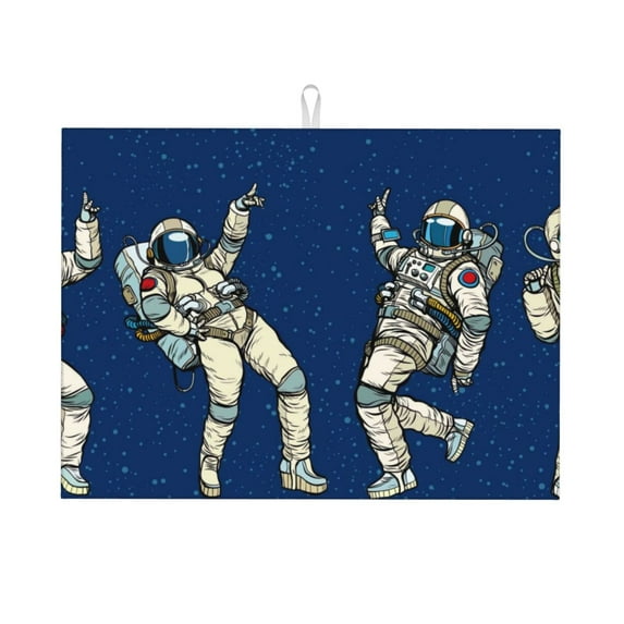 Daiia Design Name Dish Drying Mat For Kitchen Counter Microfiber Absorbent Leaves Dish Draining Mat Reusable Washable Large 18"X24"