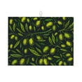thumbnail image 1 of Daiia Design Name Dish Drying Mat For Kitchen Counter Microfiber Absorbent Leaves Dish Draining Mat Reusable Washable Large 18"X24", 1 of 9
